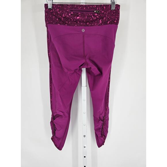lululemon Real Quick Tight Size 6 Regal Plum Luxtreme 7/8 Length - Picture 3 of 5